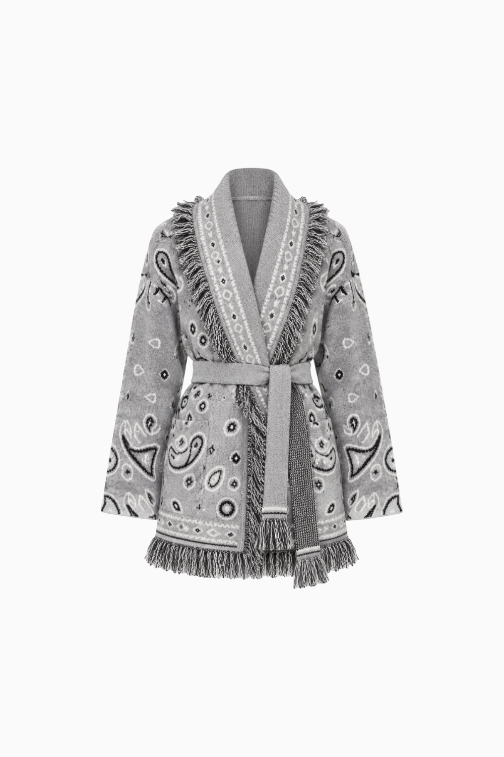 Western Graphic Tie-Waist Cardigan   FALTA LUPA SEGUNDA MODELO