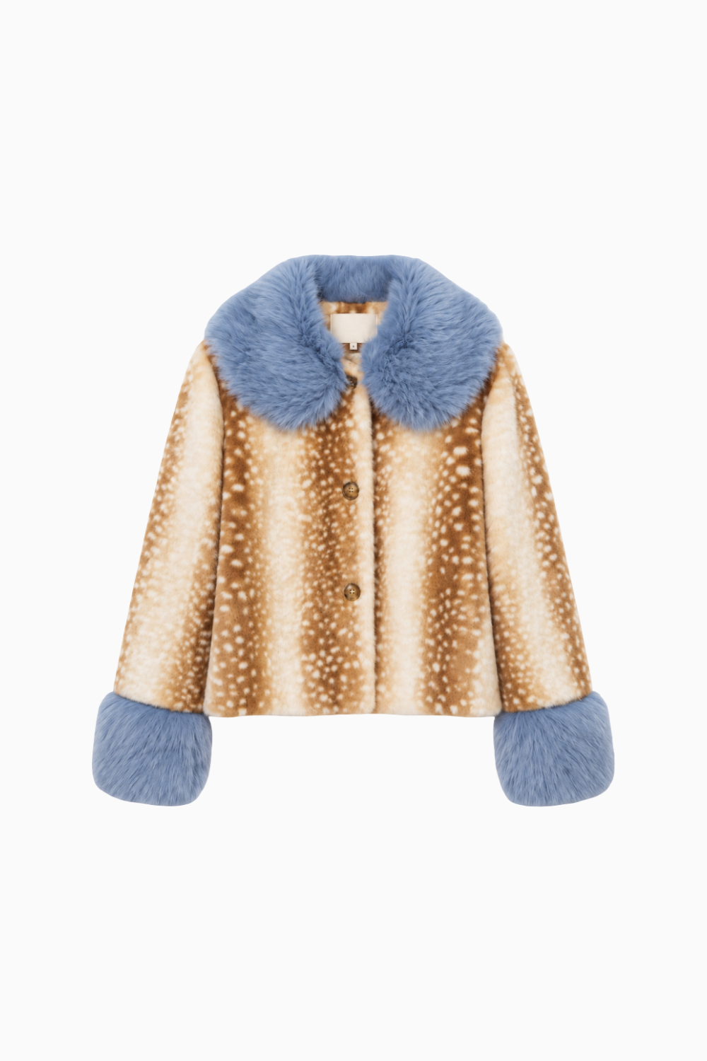 Bambi Print Faux Fur Jacket