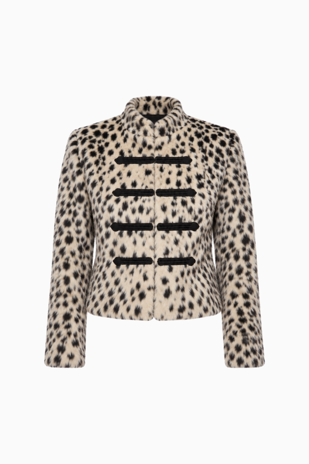 Leopard Faux Fur Toggle Jacket