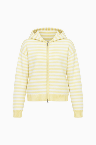 Striped Knit Hoodie