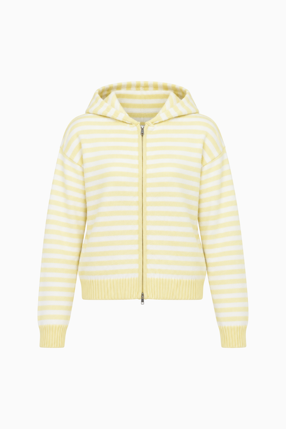 Striped Knit Hoodie