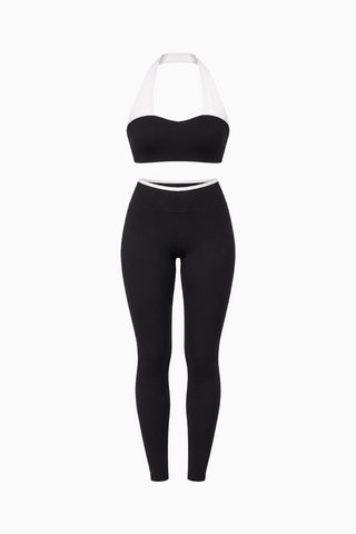 Color-Block Halter Active Set