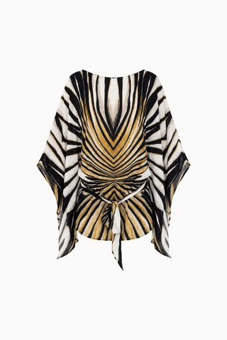 Safari Tie-Waist Mini Dress