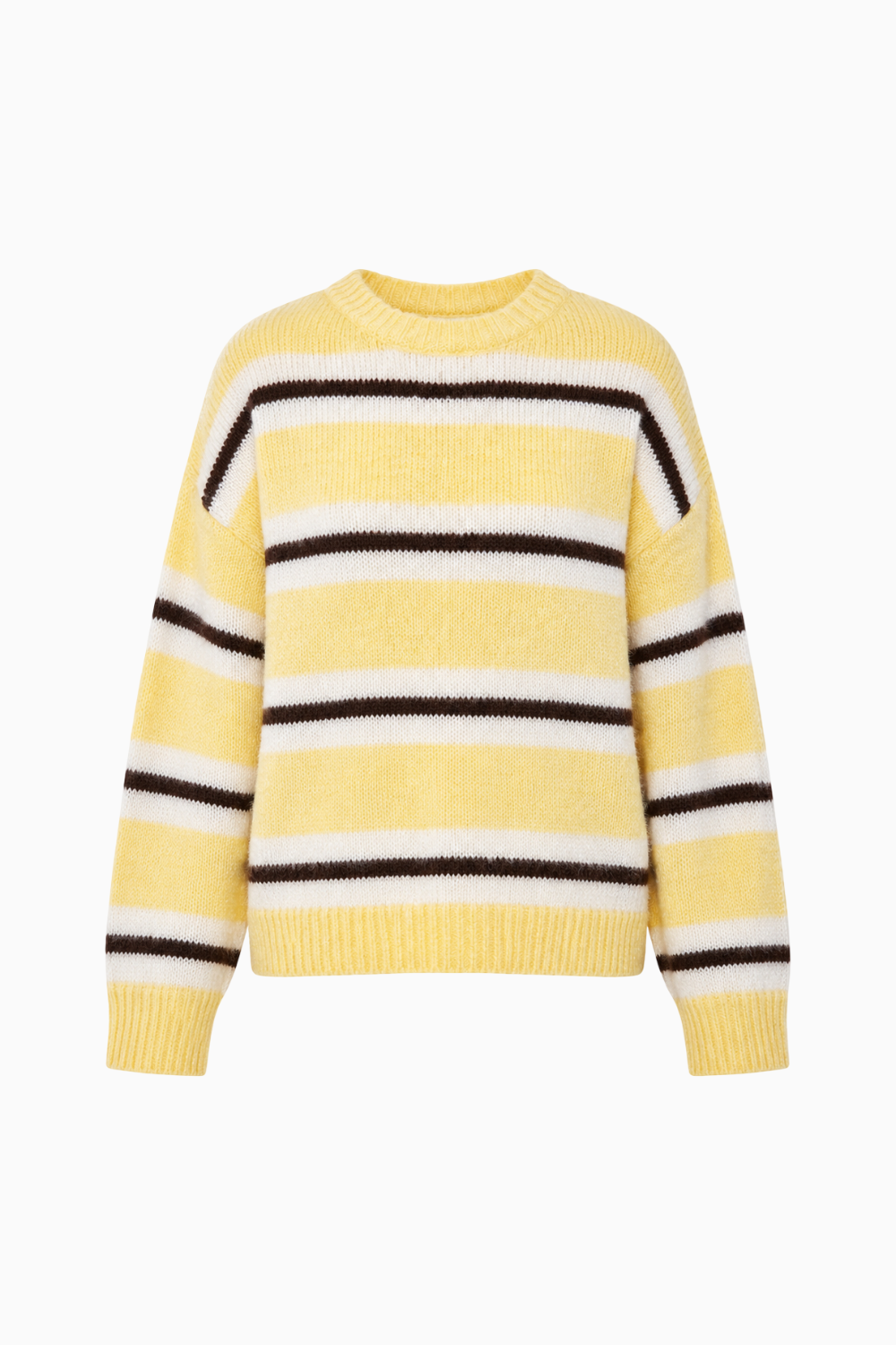 Relaxed Fit Pastel Striped Sweater
