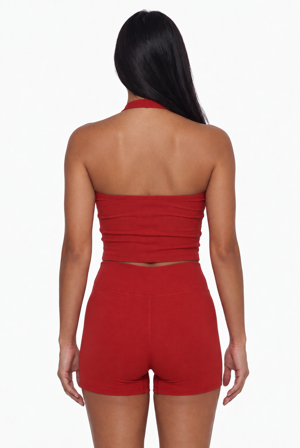 Performance Ribbed Halter Set