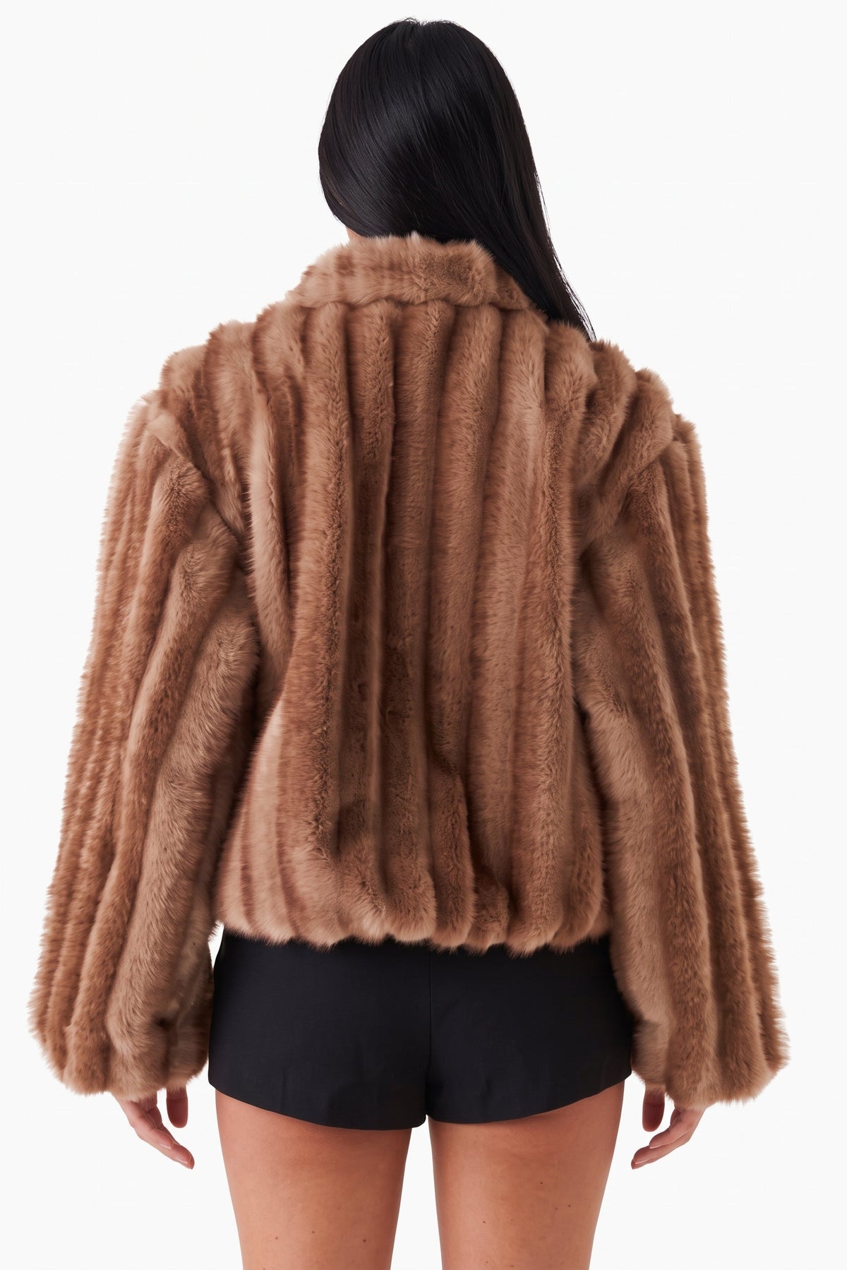 Cropped Faux Fur Jacket