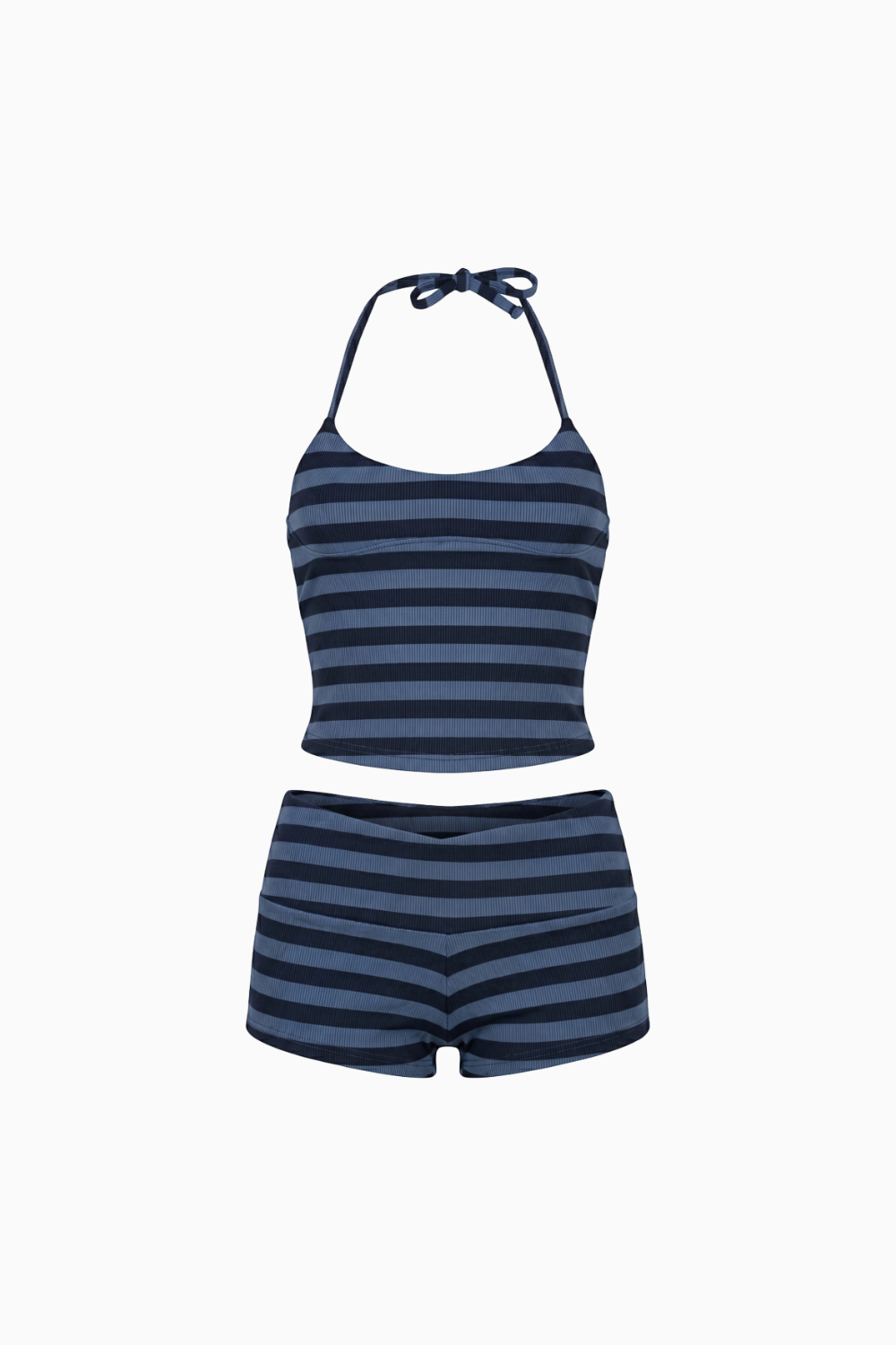 Blue & White Stripe Two-Piece Set   doesn't make them