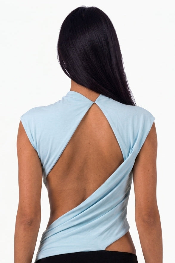 Brown & Mint Colorblock Maxi Dress