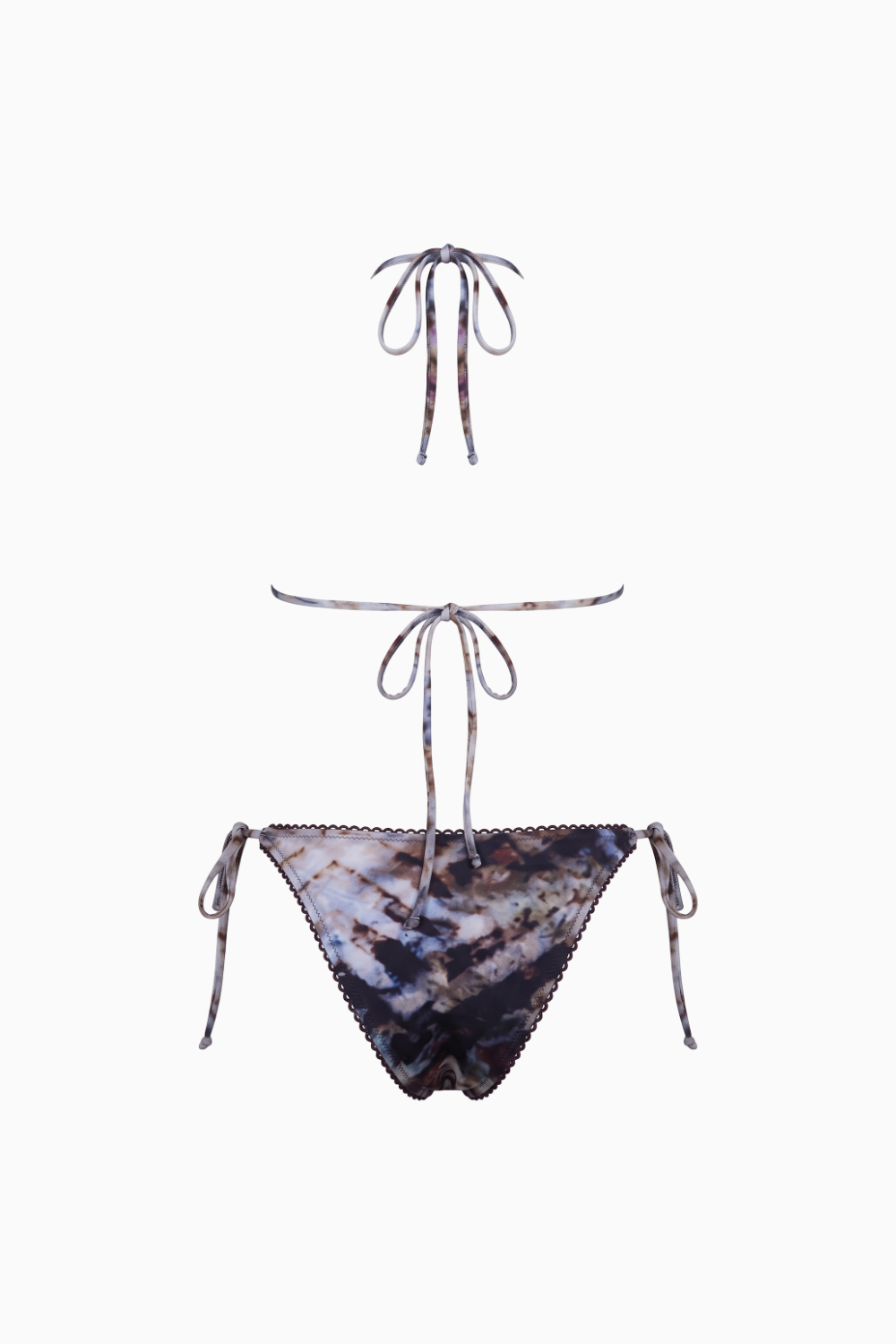 Western Turquoise Medallion Halter Bikini --- DOESN'T TIE IN THE BACK shall we skip it?