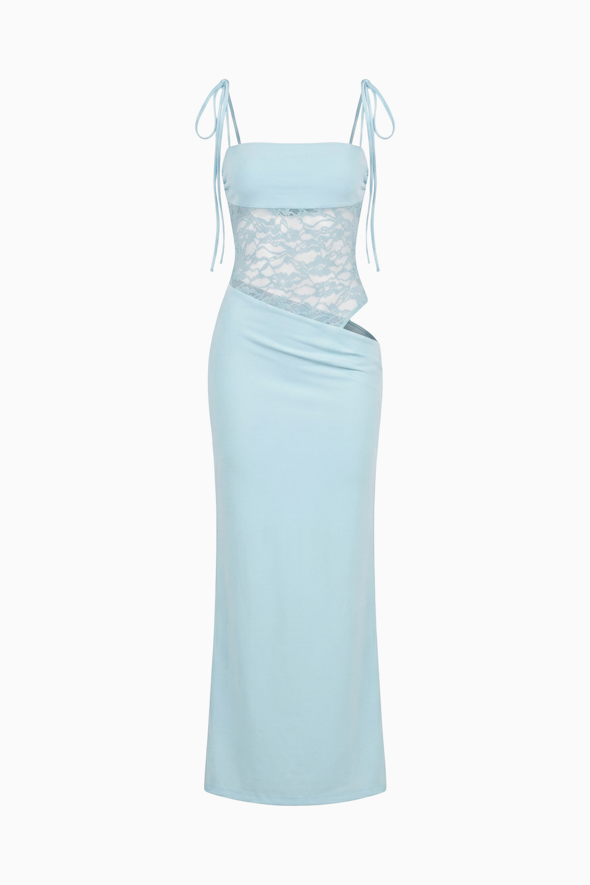 Ice Blue Flowing Maxi Dress