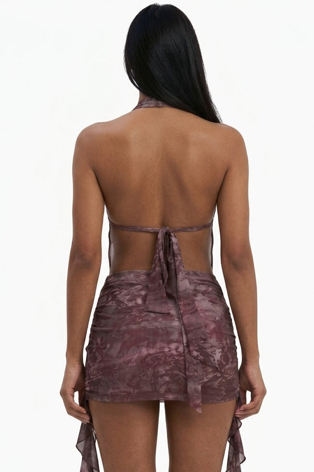 Purple Haze Plunge and Drape Set