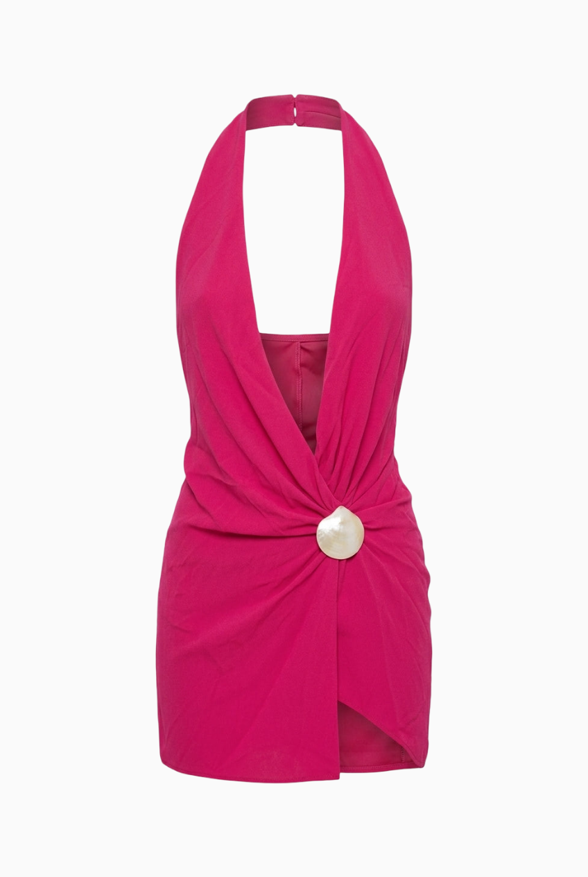 Deep Teal Structured Mini Dress   BACK MISSING