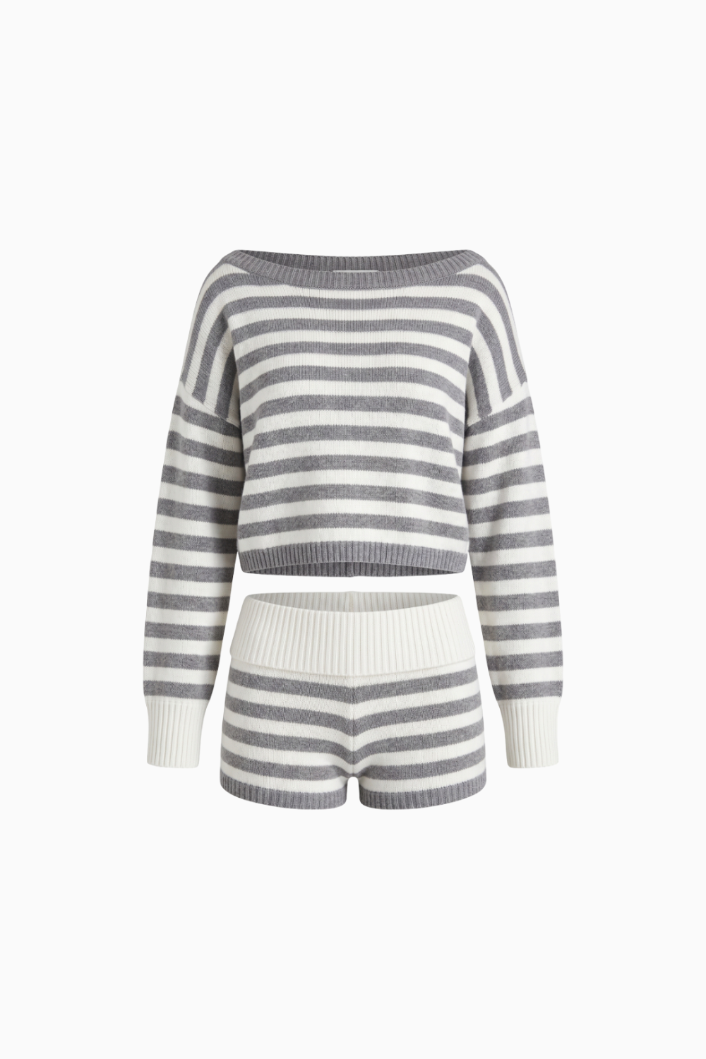 Cozy Striped Knit Matching Set