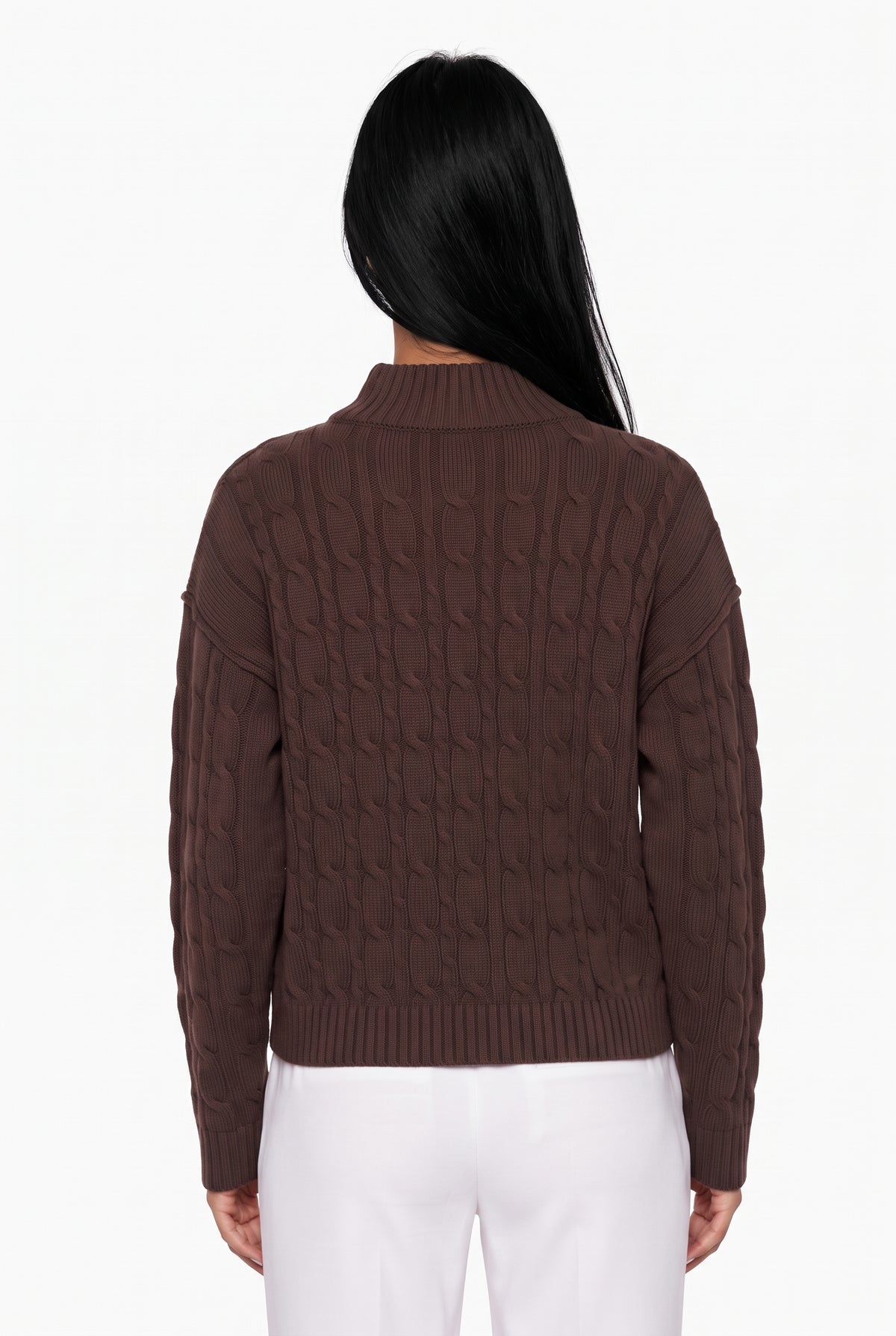 Cozy Brown Knit Sweater