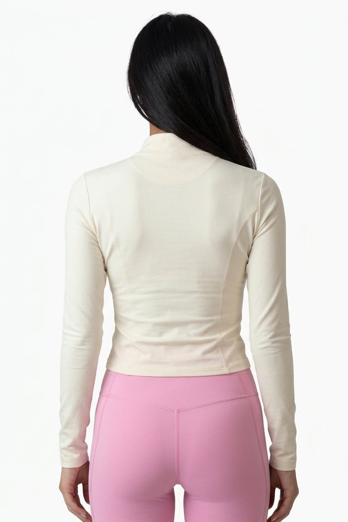 Long Sleeve Slim-Fit Yoga Track Jacket