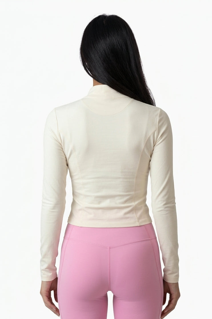 Long Sleeve Slim-Fit Yoga Track Jacket