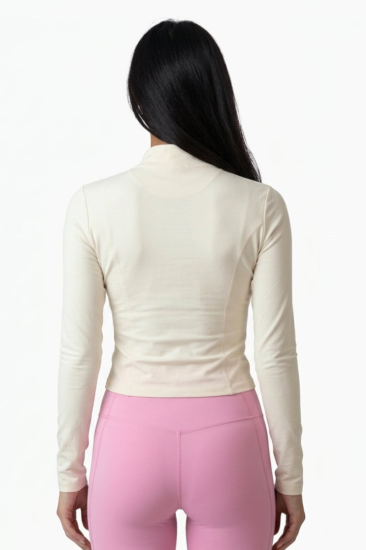 Long Sleeve Slim-Fit Yoga Track Jacket