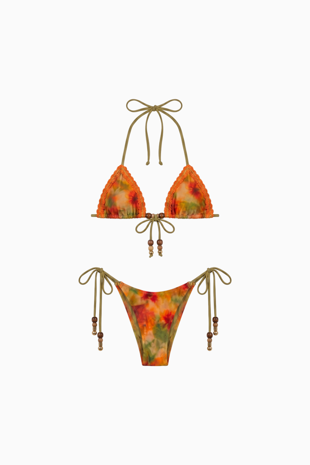 Vibrant Tropical String Bikini