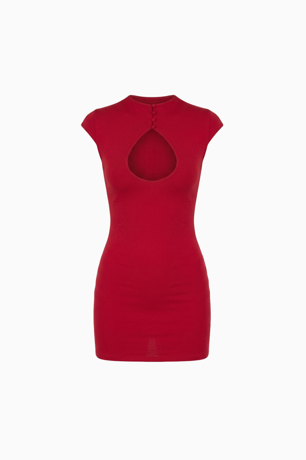 Cutout Neckline Cap Sleeve Mini Dress REVIEW