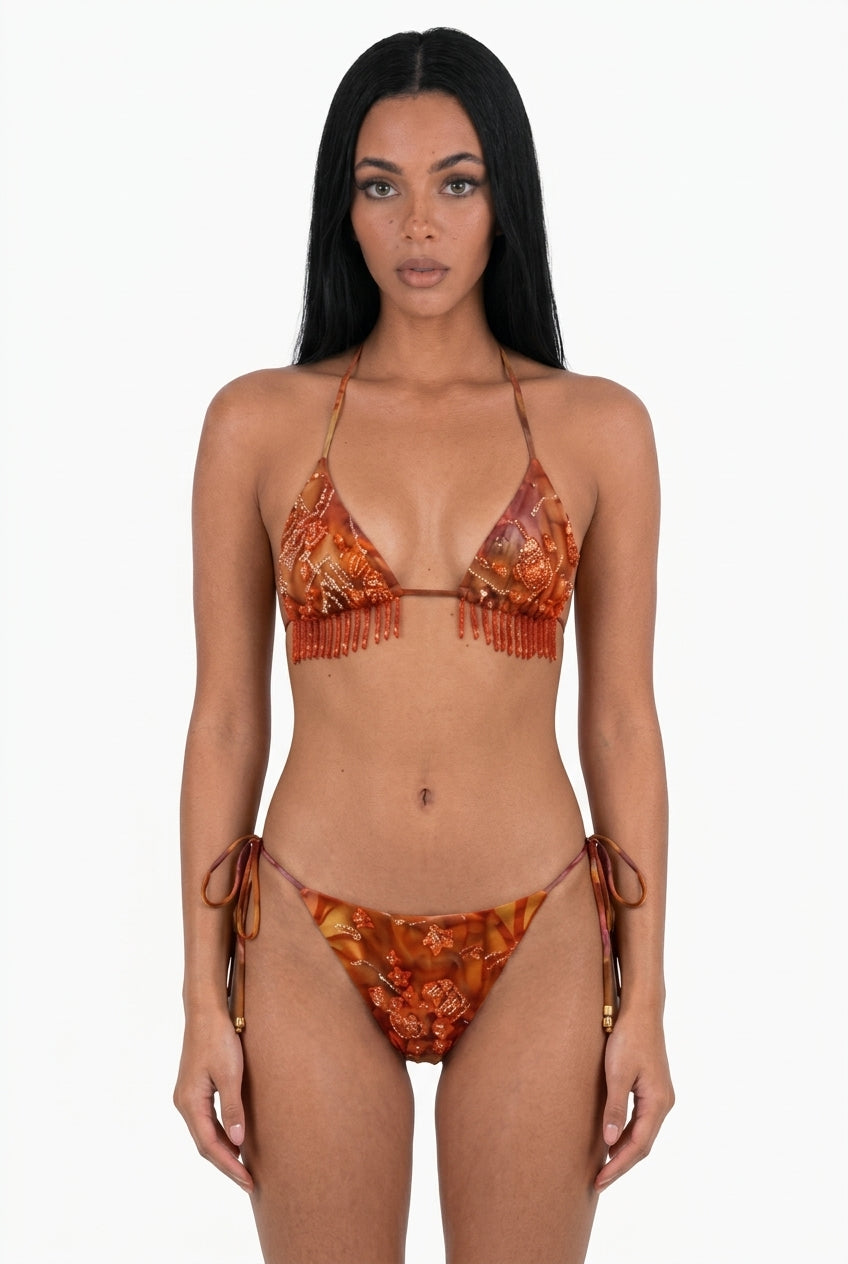 Sunset Ember Beaded Swim 3-Piece Set doesn't fit in the back, I'll use the one from China