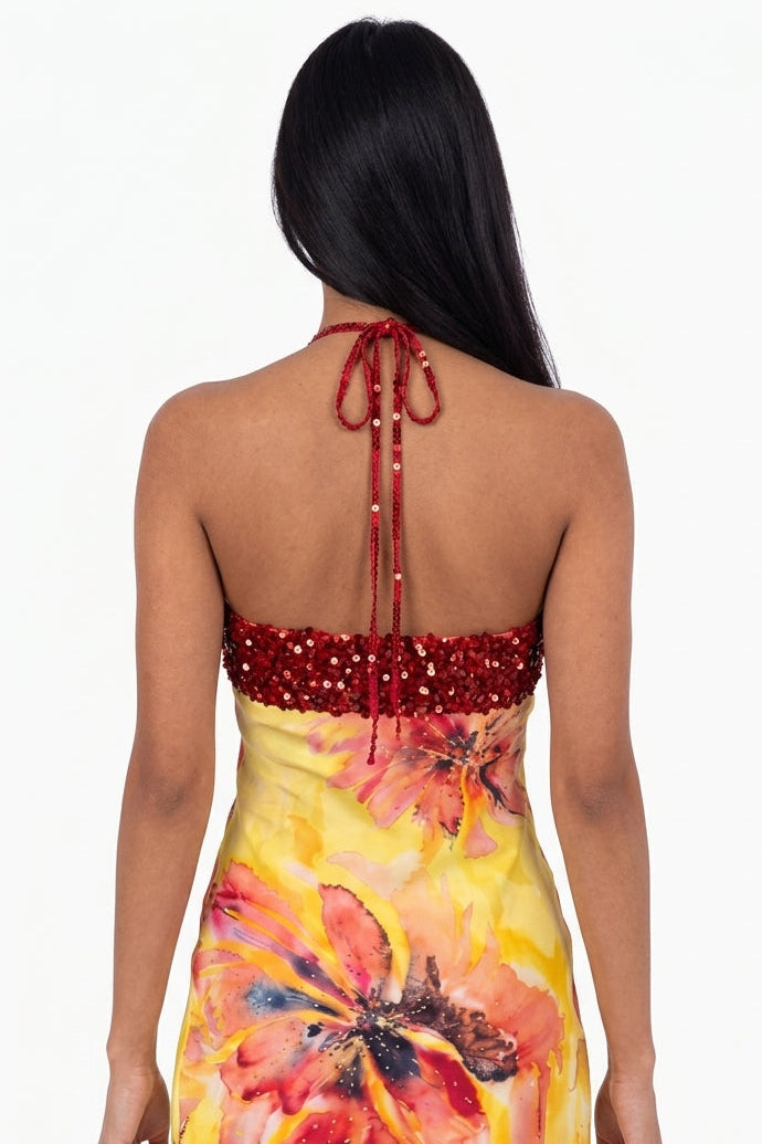 Tropical Floral Slip Mini