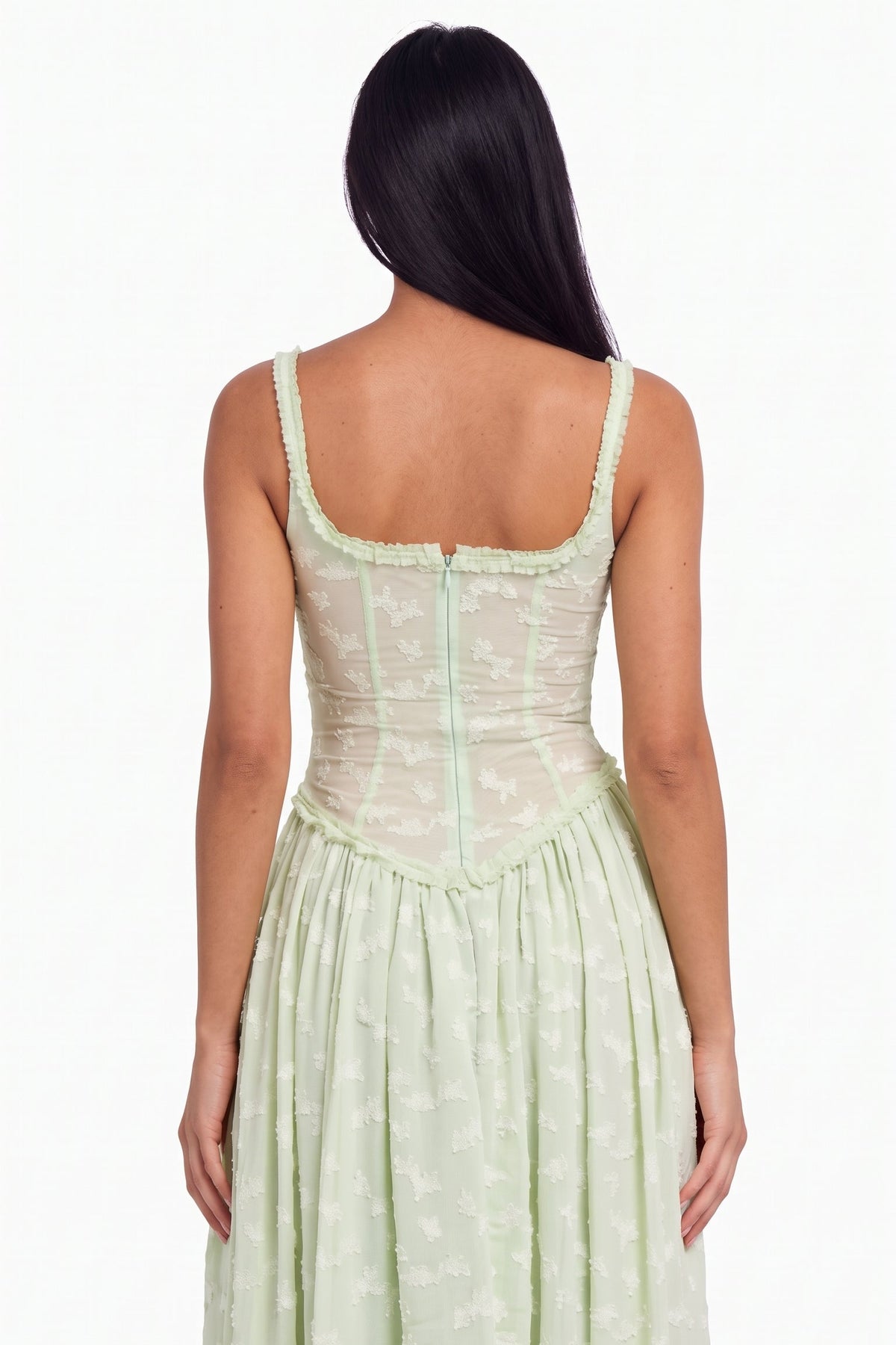 Mint Green Corset Maxi Dress