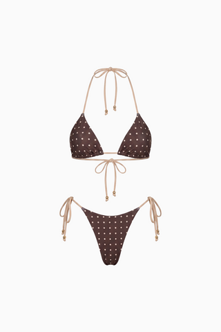 Tie-Side Polka Dot Bikini
