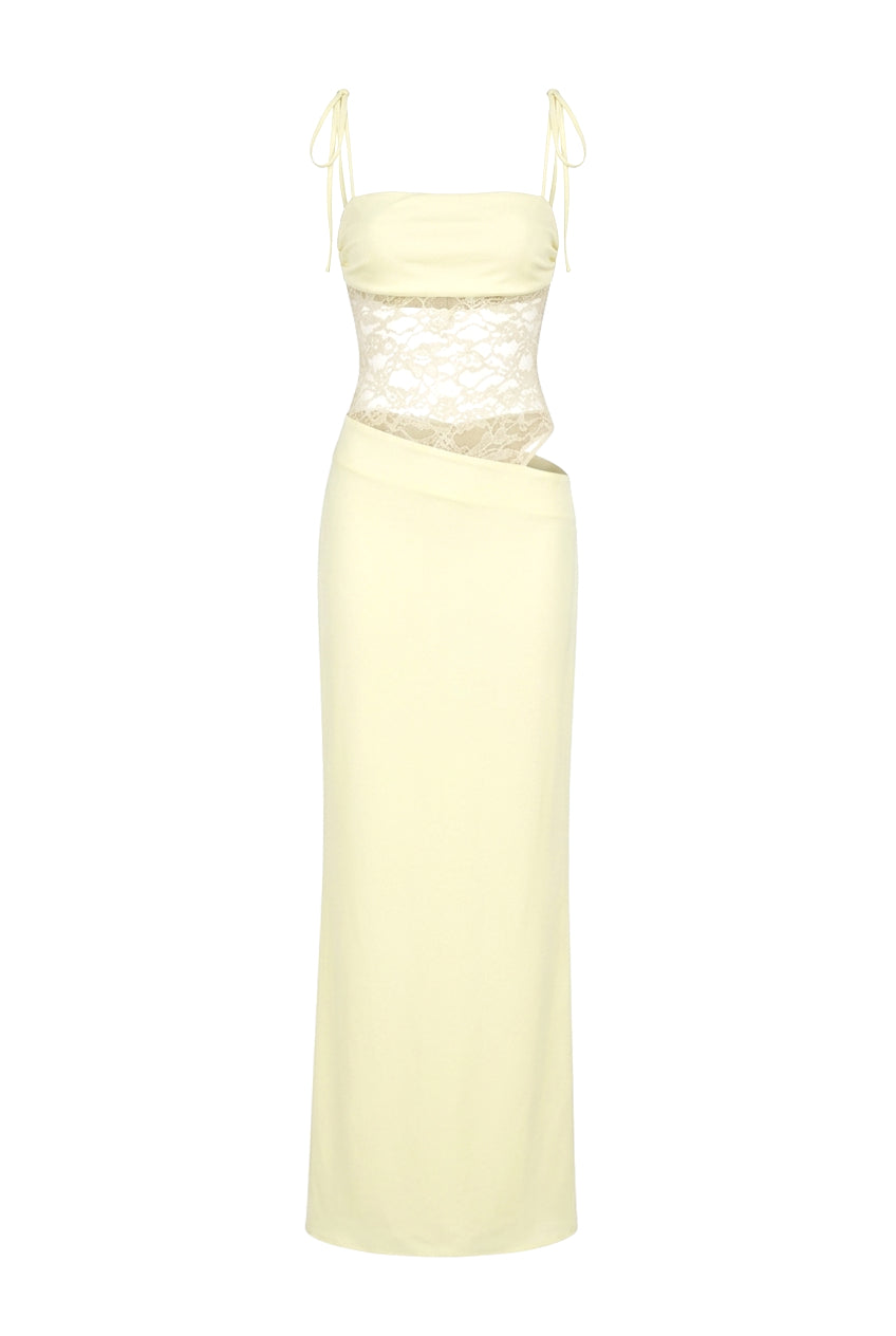 Ice Blue Flowing Maxi Dress