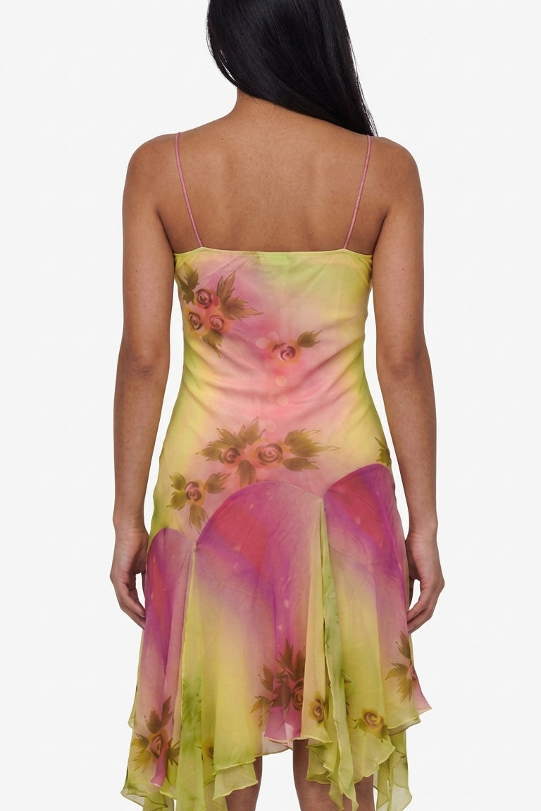 Fairycore Floral Slip Dress