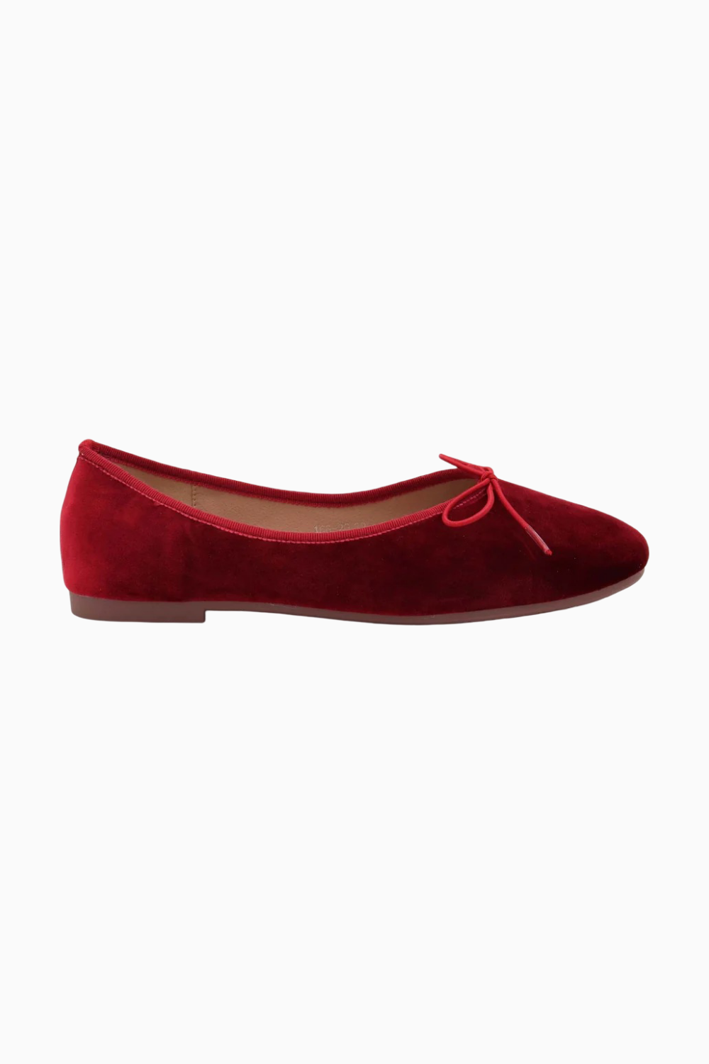 Ruby Velvet Ballet Flats