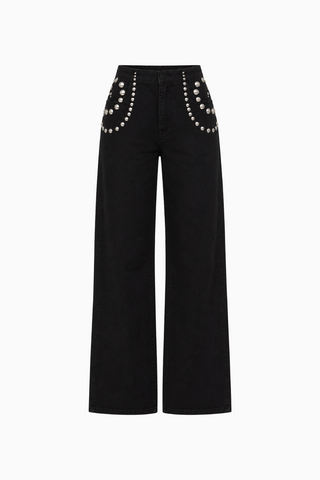 Studded Wide Leg Pants