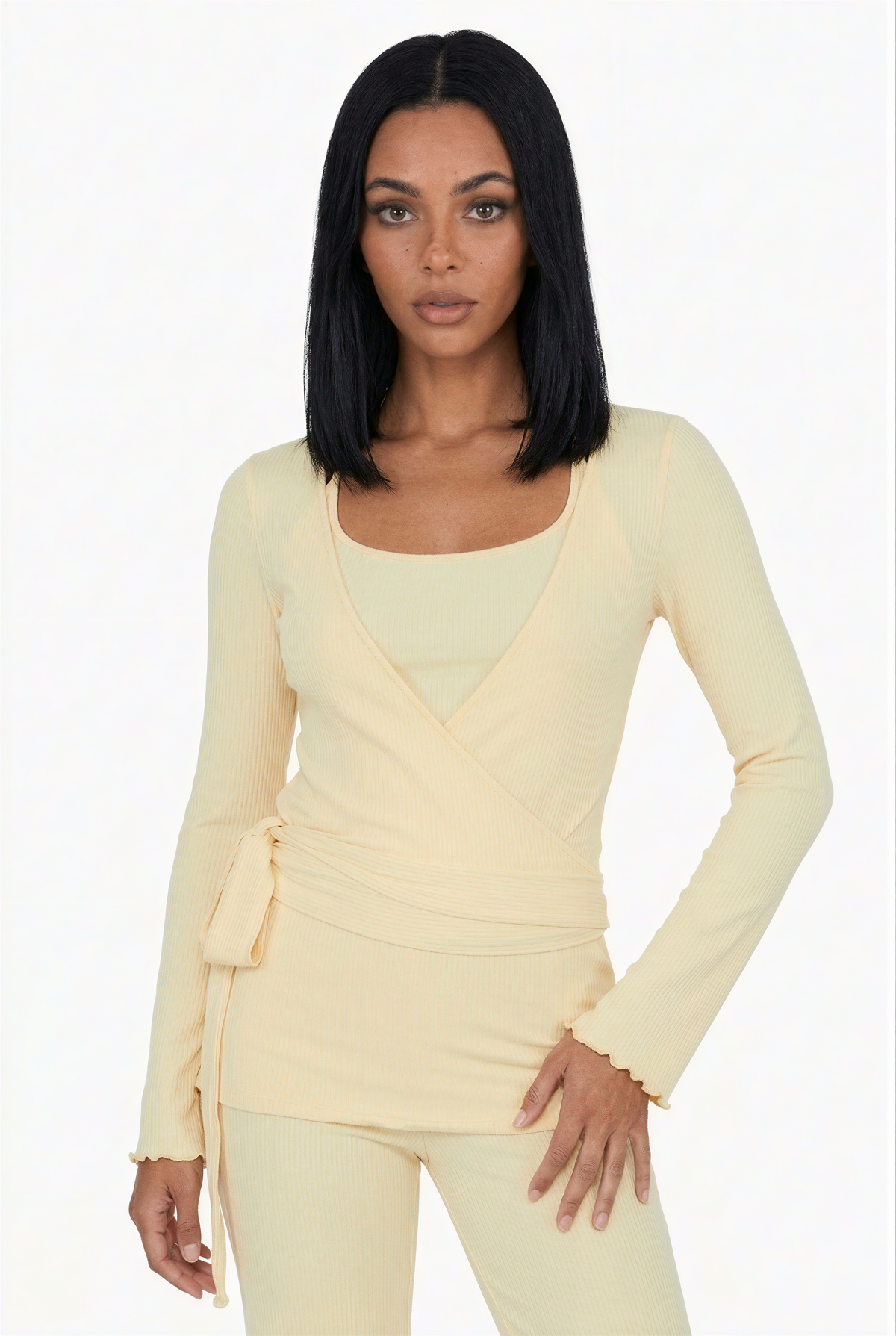 Ribbed Wrap Lounge Set