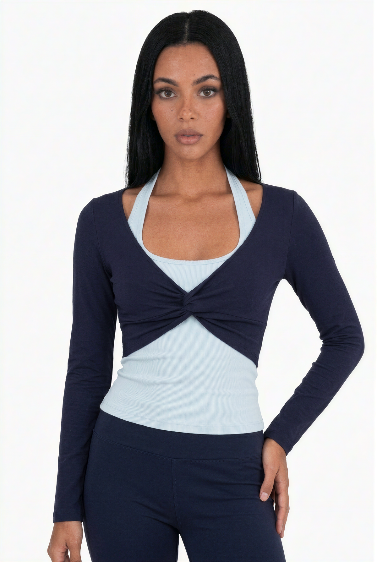 Layered Twist Active Top