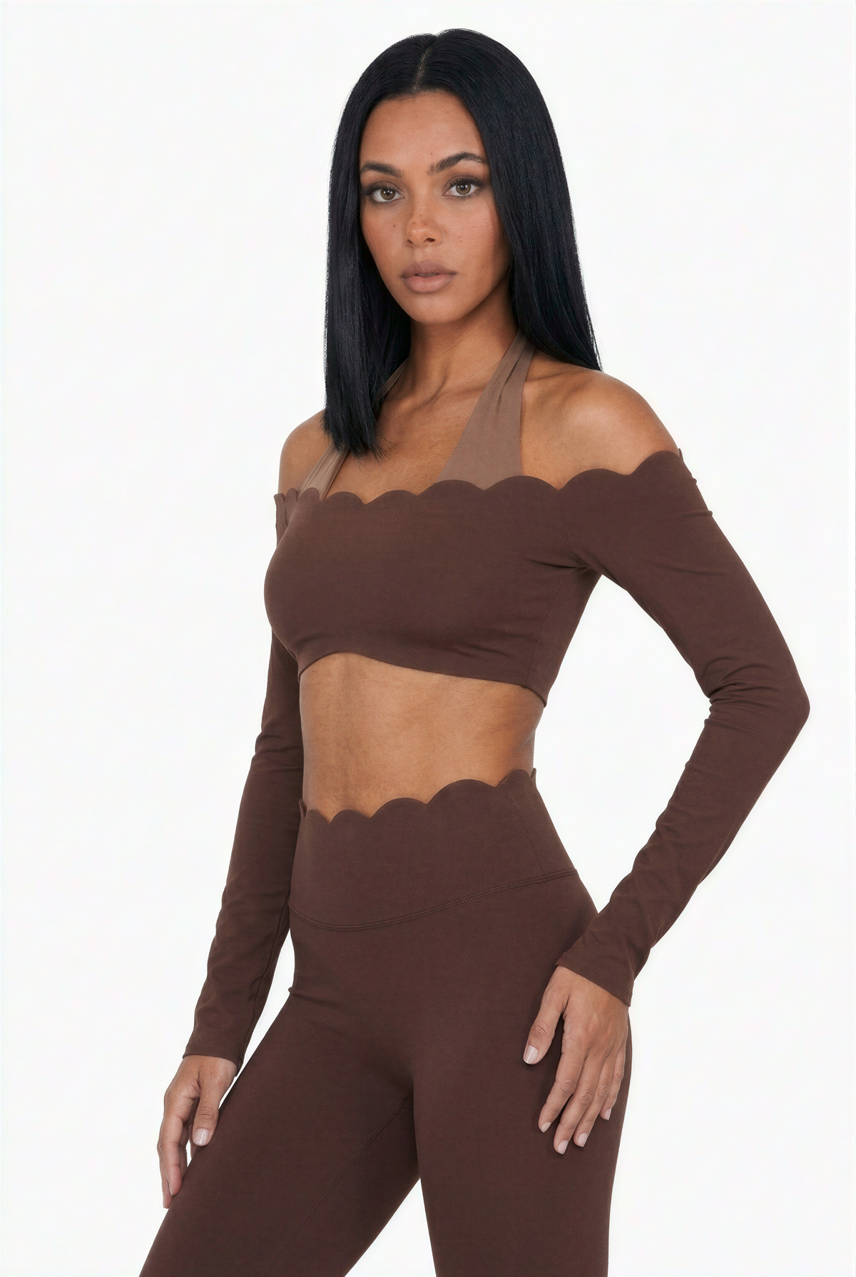 Scalloped Halter Active Set