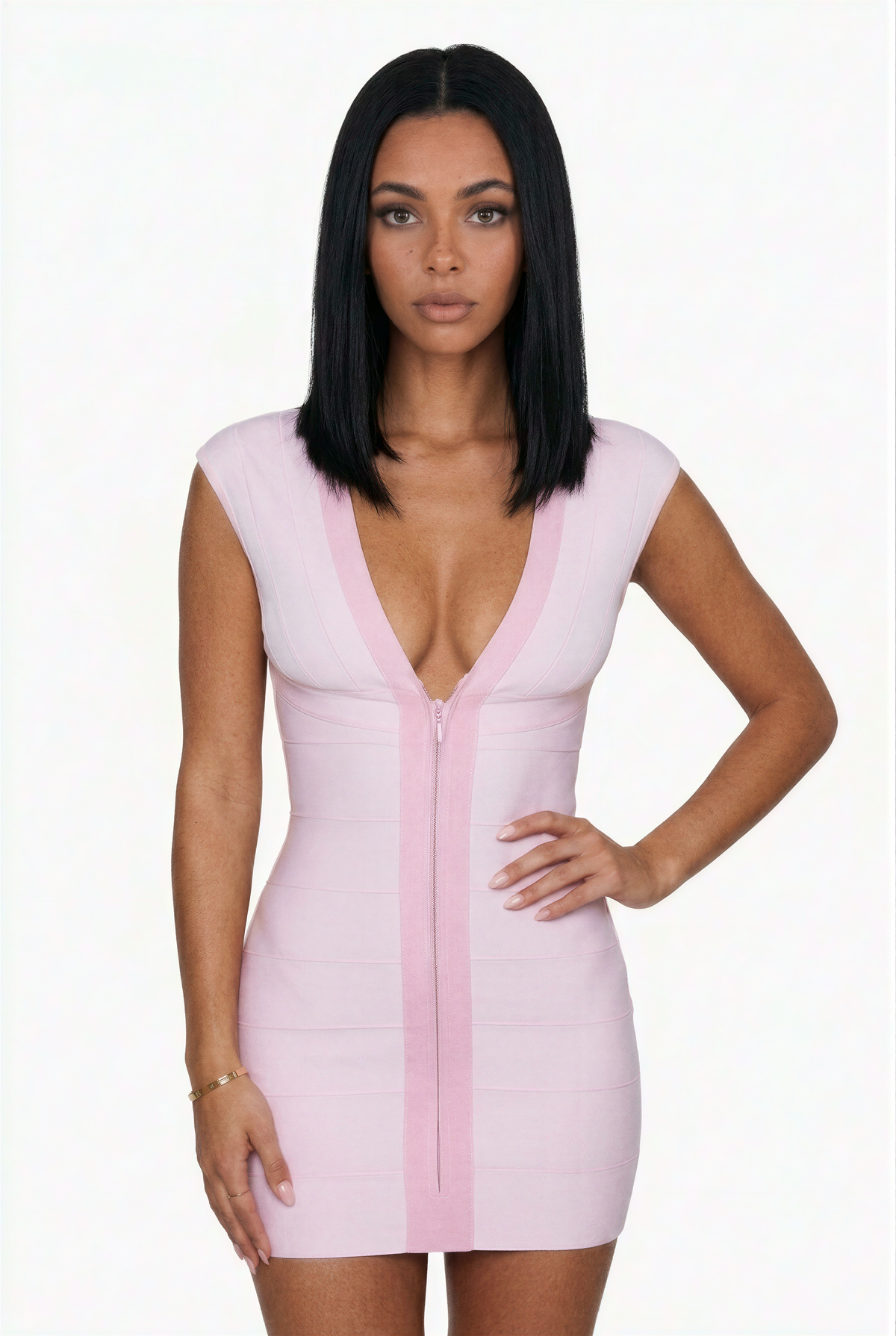 Periwinkle Bandage Bodycon Mini Dress