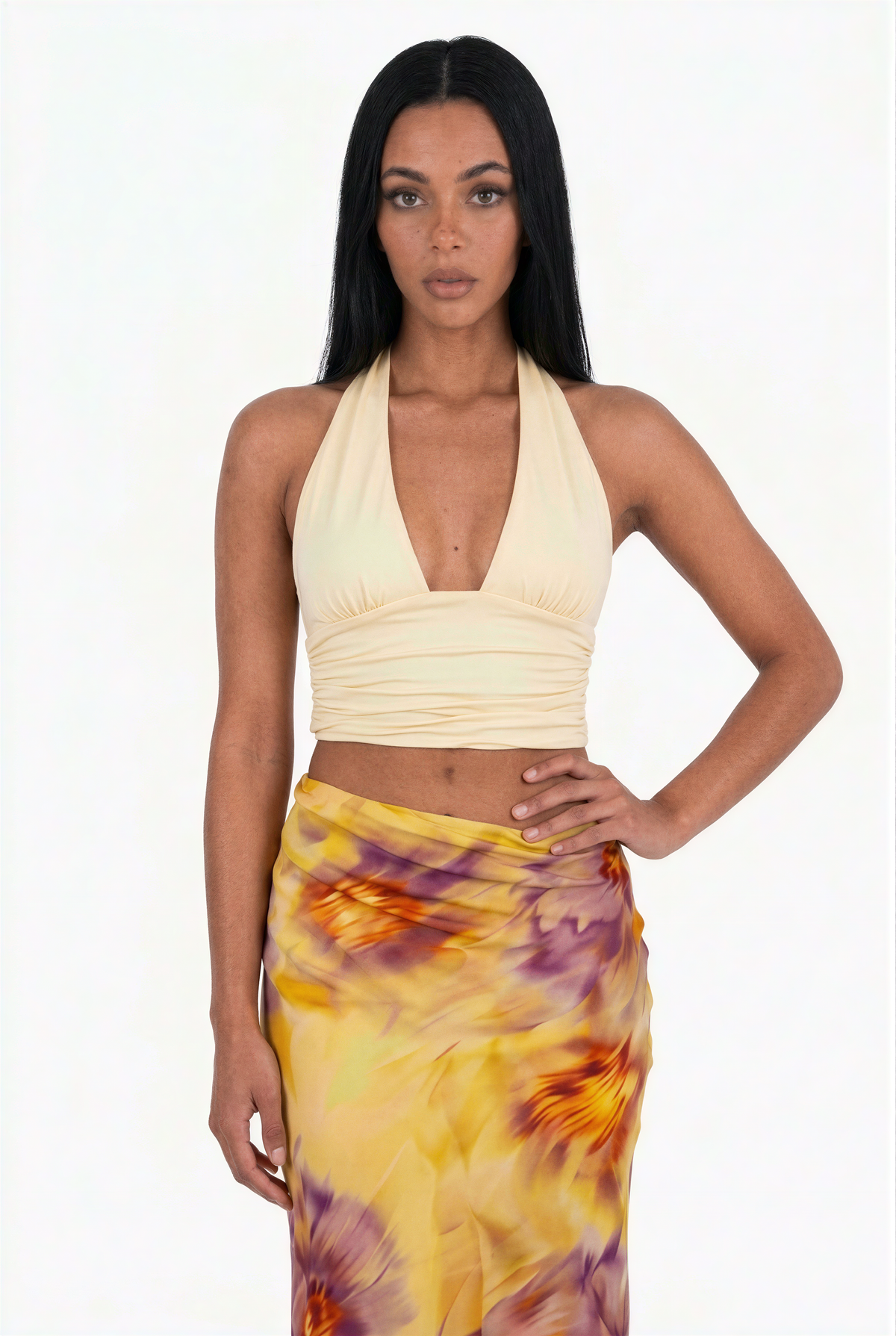 Tie-Dye Halter & Skirt Set
