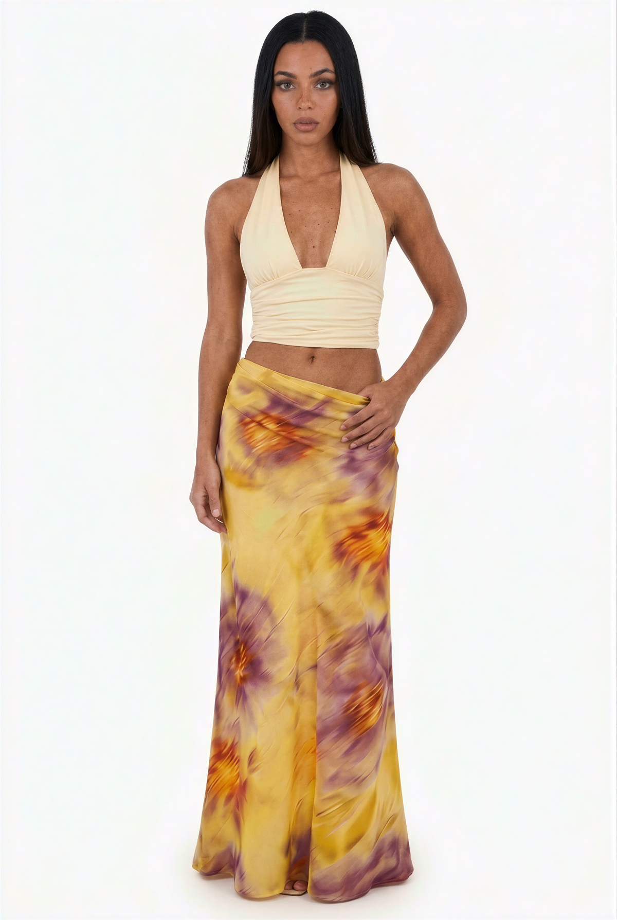 Tie-Dye Halter & Skirt Set