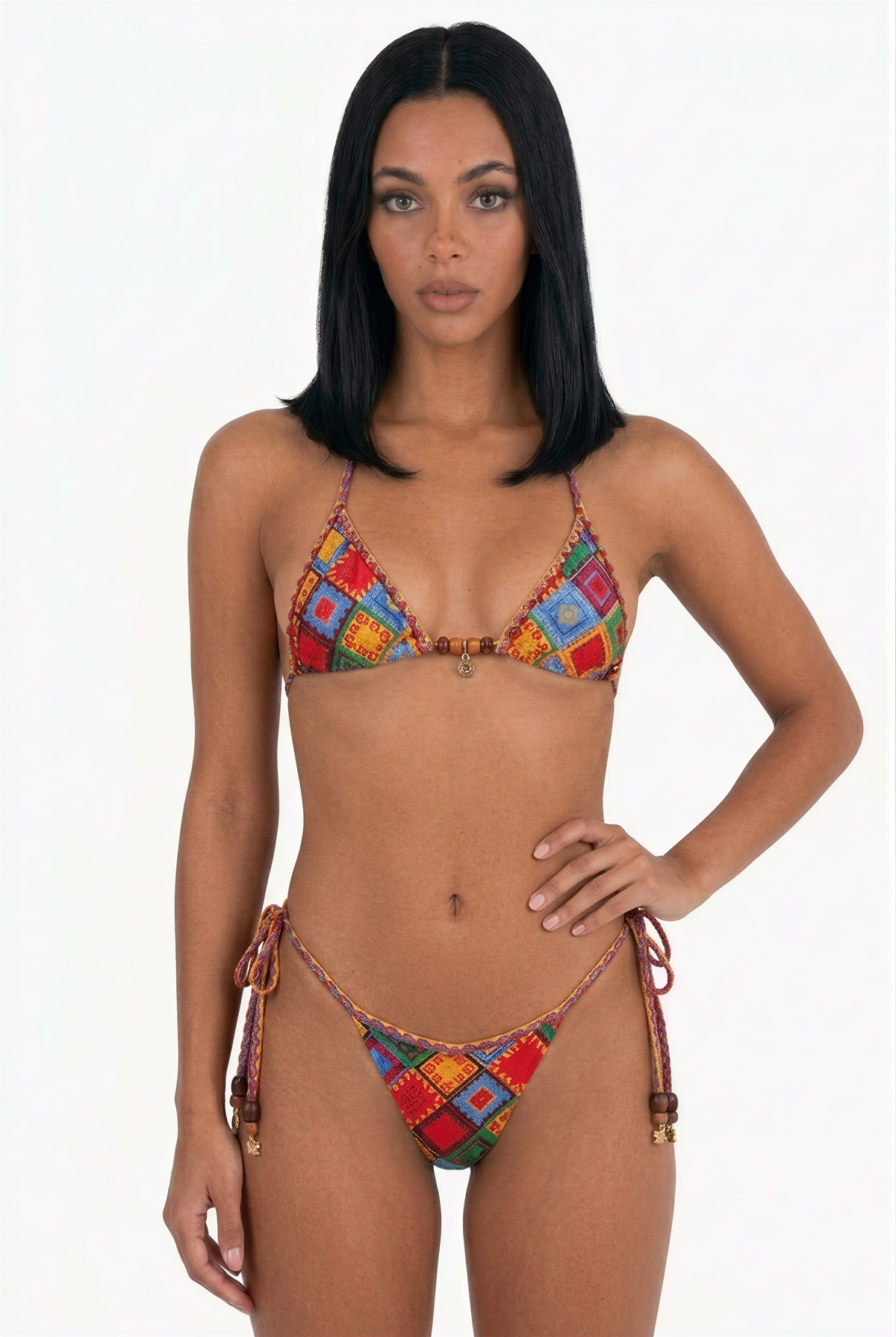 Vibrant Geometric Resort 3-Piece Bikini