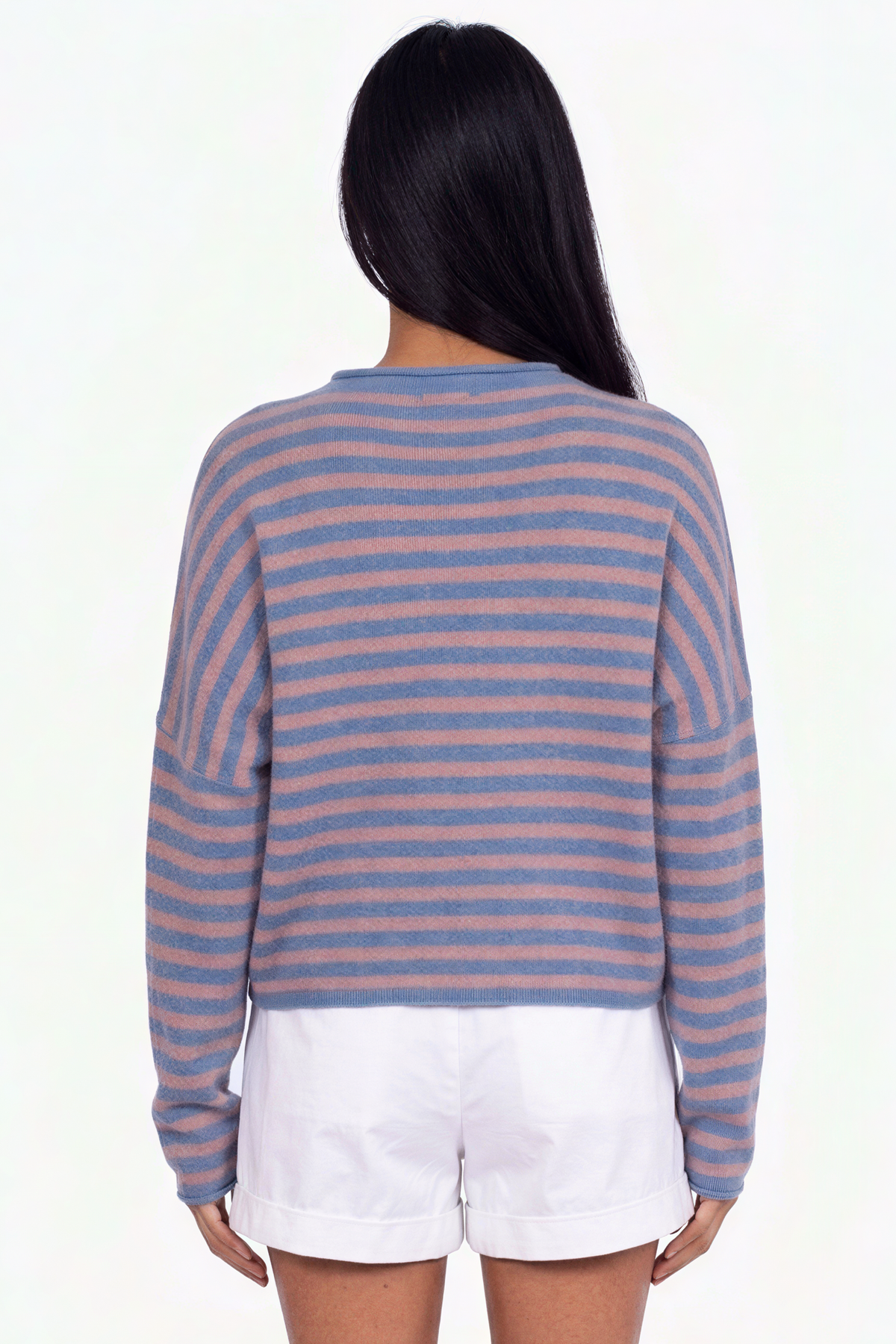 Cozy Striped Crewneck Pullover Sweater
