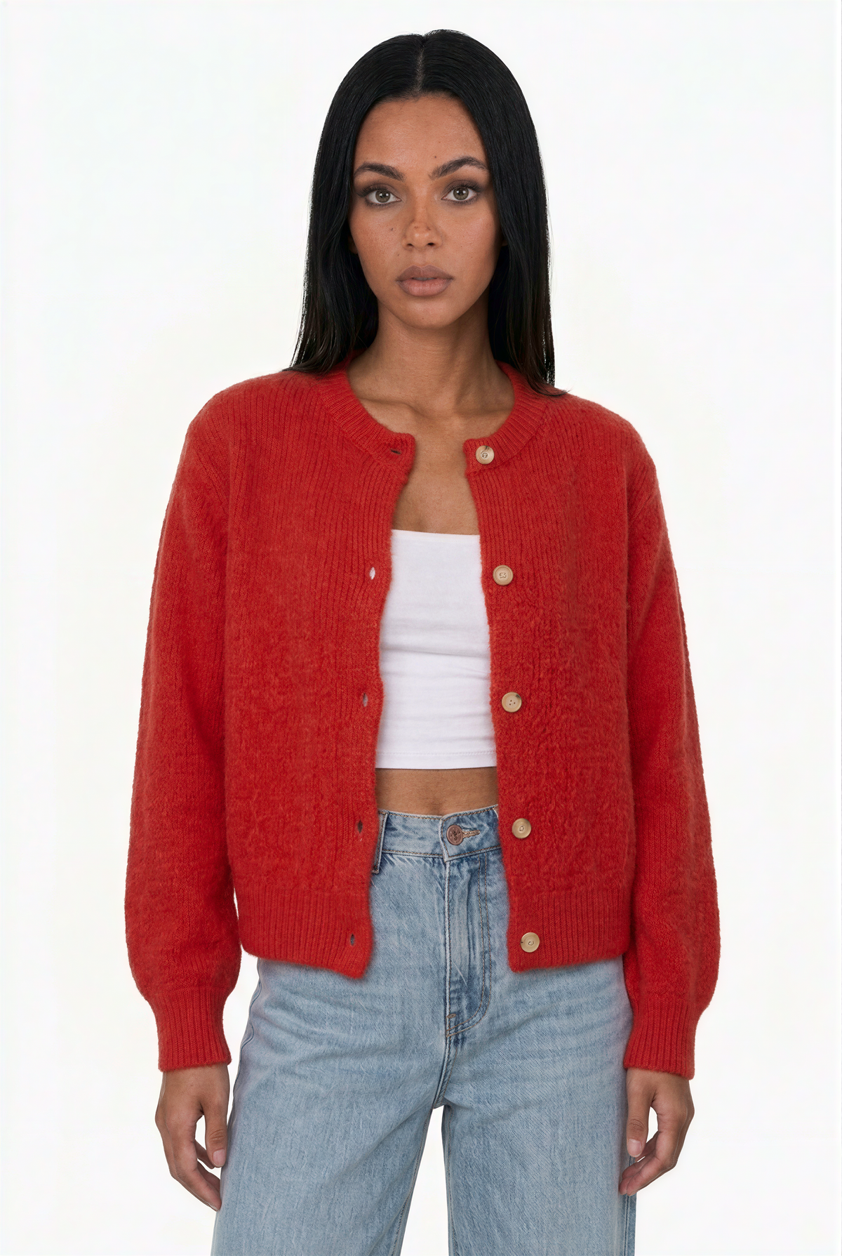 Fuzzy Knit Cardigan