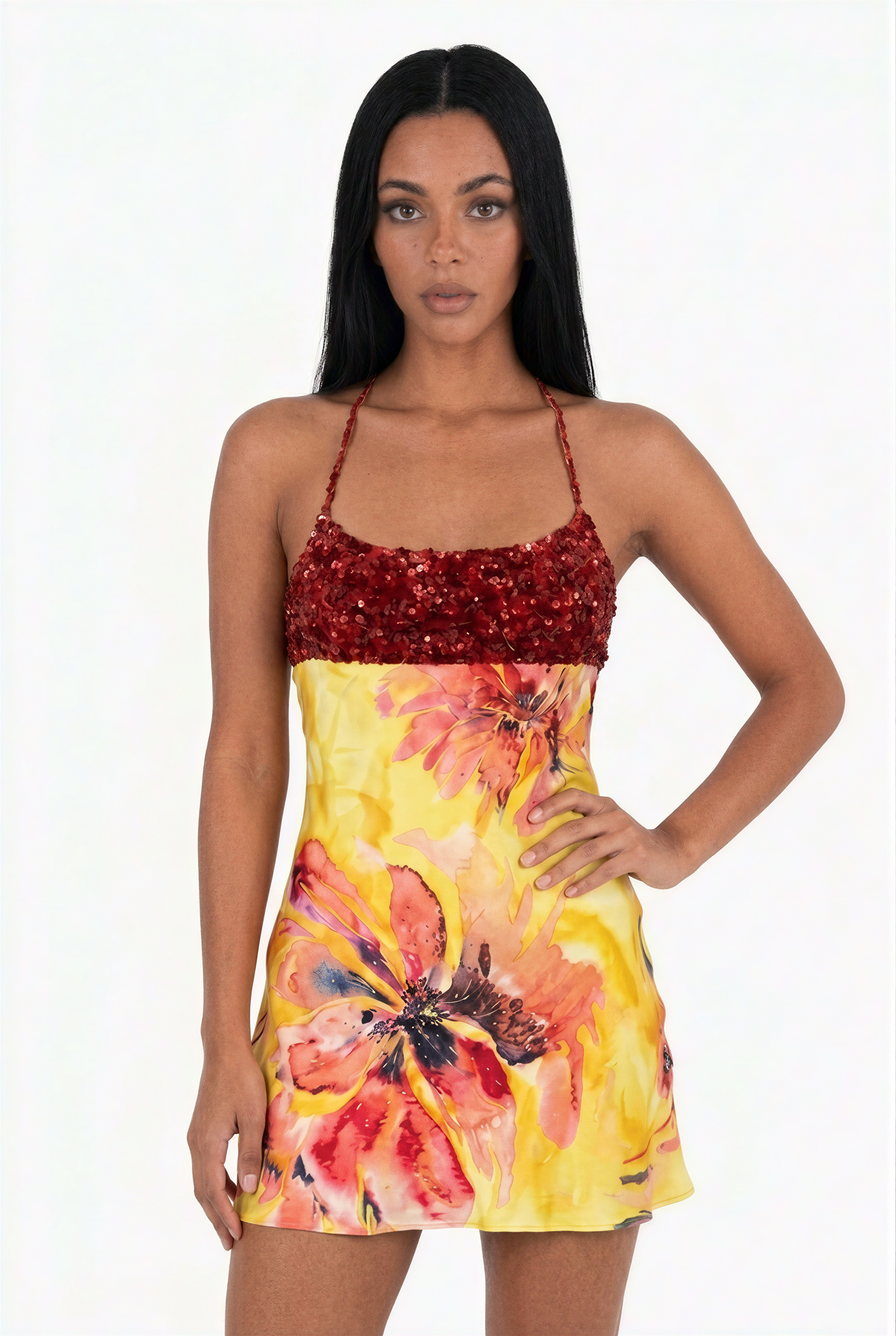 Tropical Floral Slip Mini