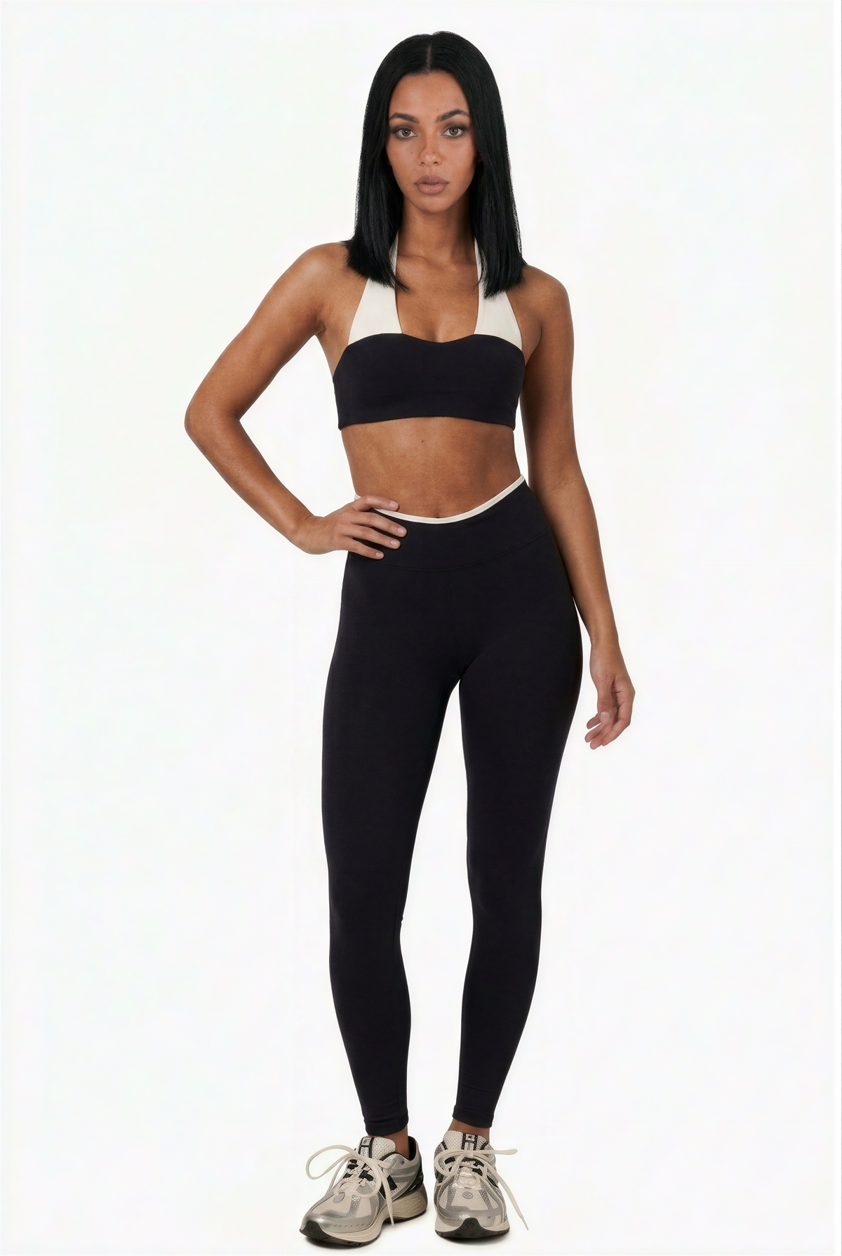 Color-Block Halter Active Set