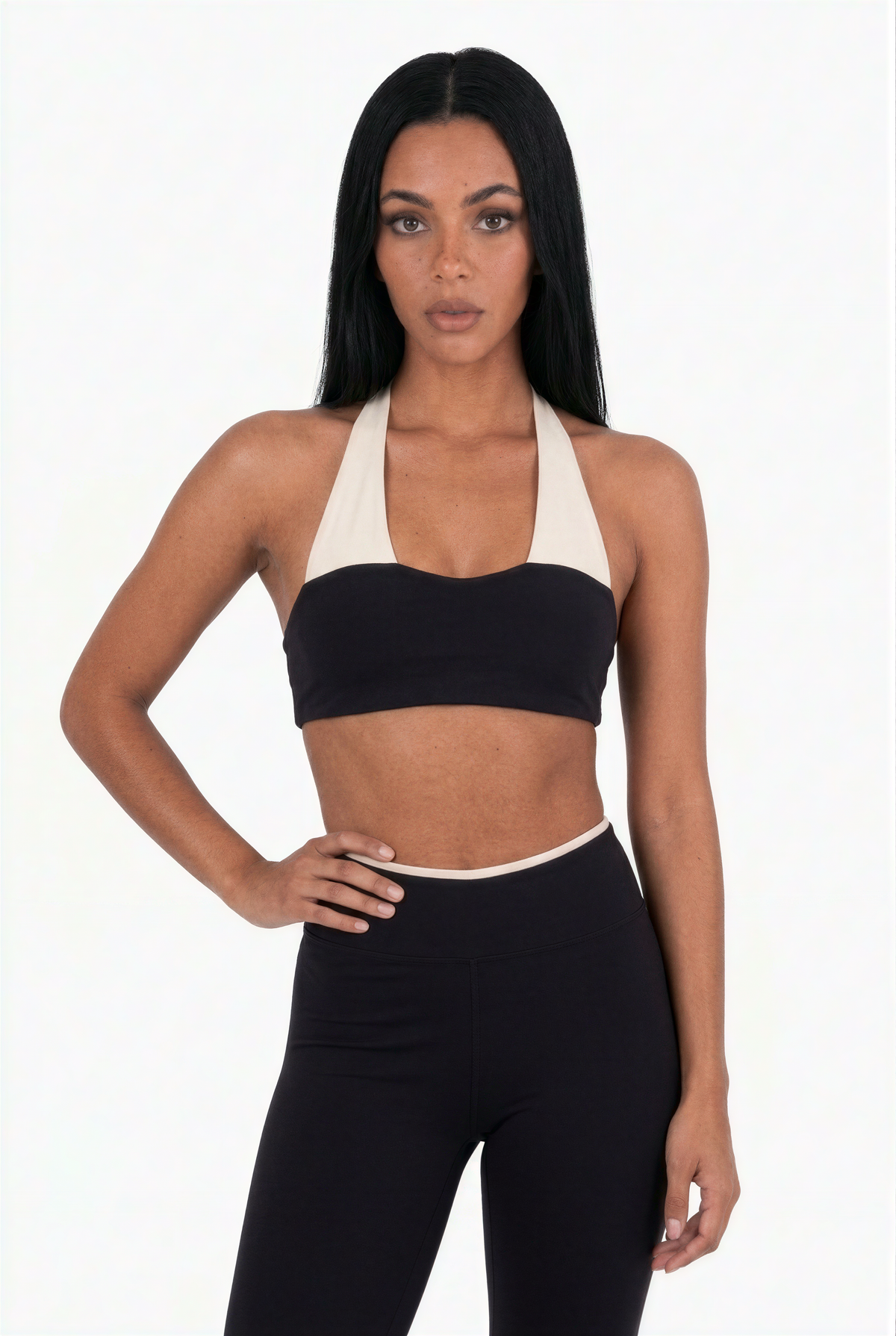 Color-Block Halter Active Set