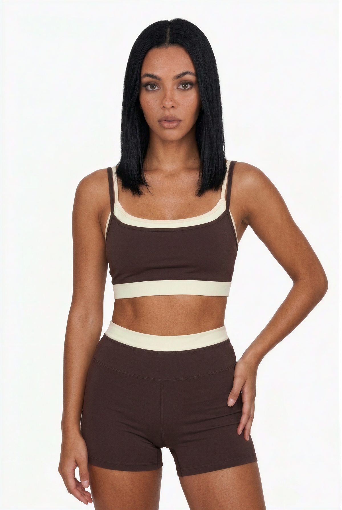 Chocolate & Cream Matching Workout Set