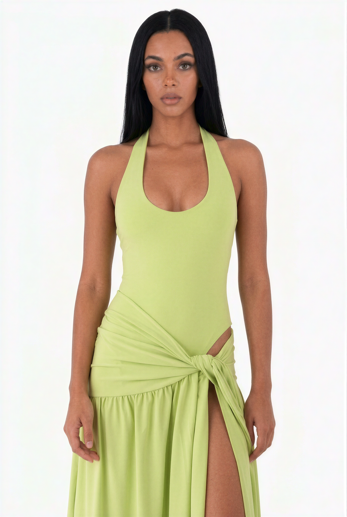 Light Green Sarong-Detail Matching Set