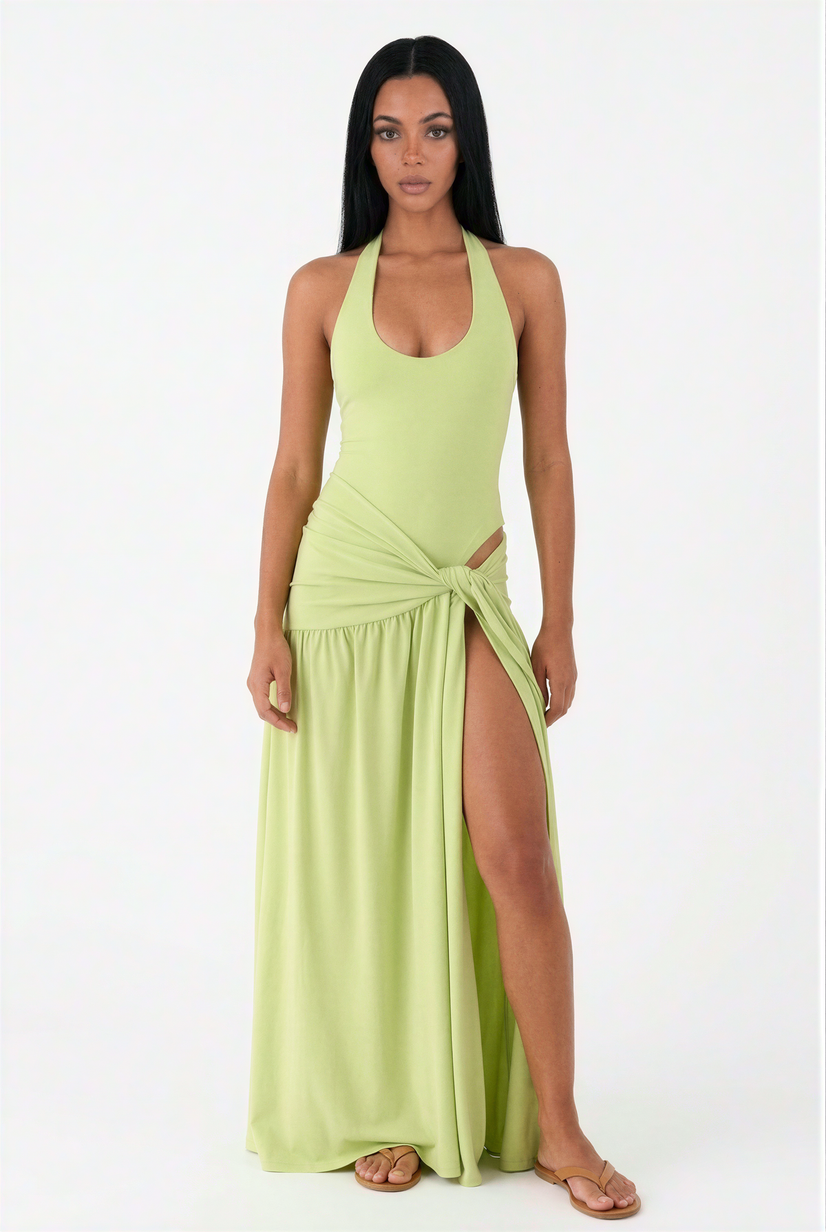 Light Green Sarong-Detail Matching Set