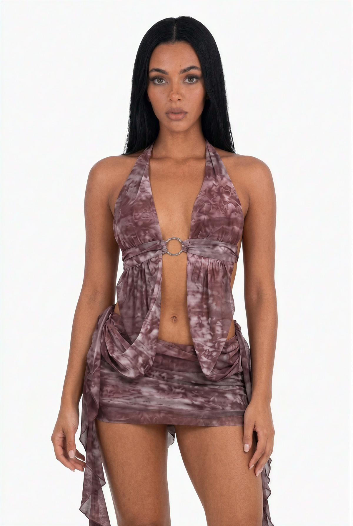 Purple Haze Plunge and Drape Set