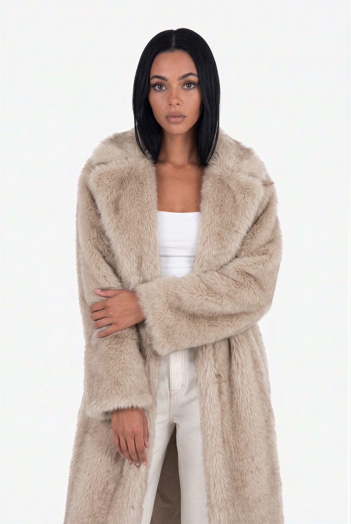 Oversized Faux Fur Maxi Coat