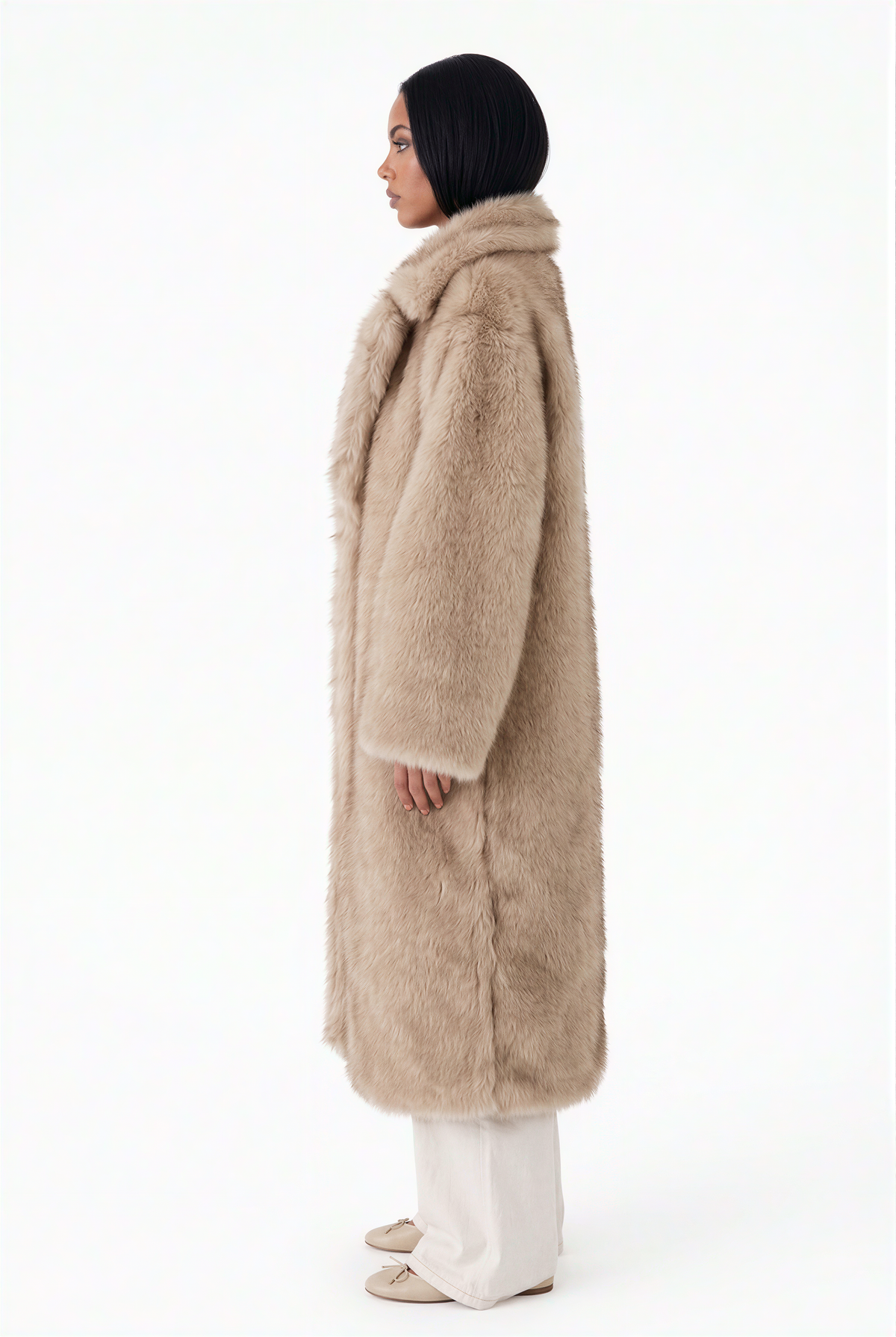 Oversized Faux Fur Maxi Coat