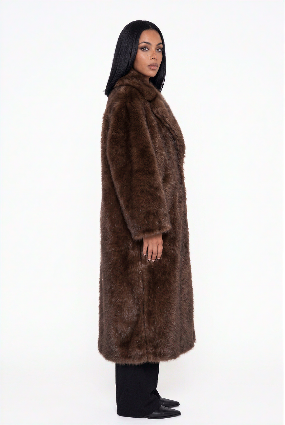 Oversized Faux Fur Maxi Coat